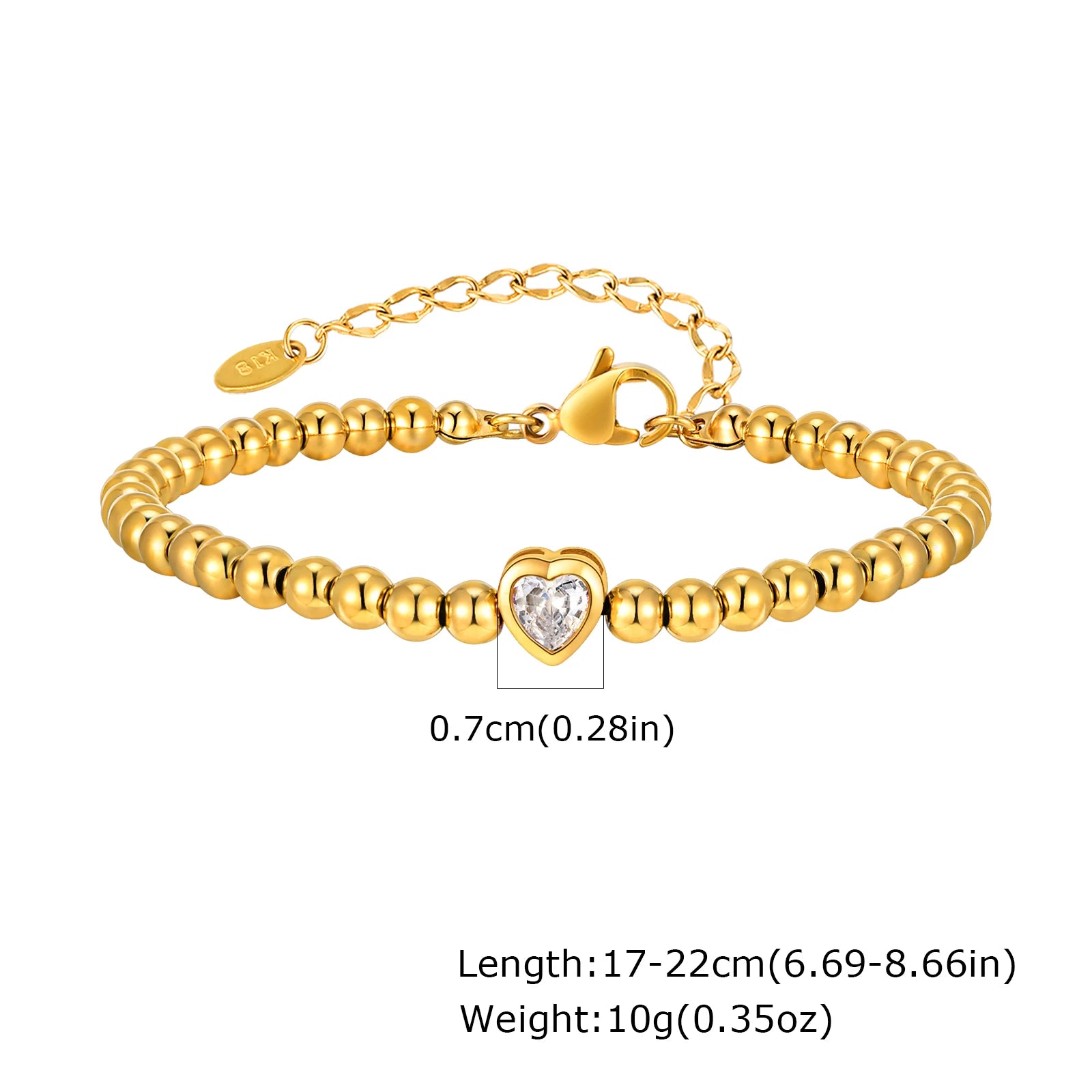 Vnox Heart Love Bracelet