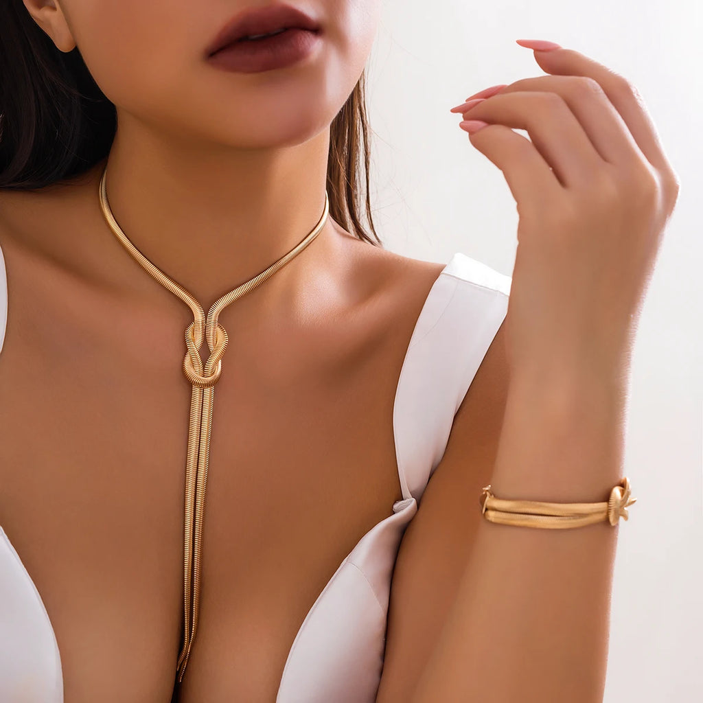 Vintage Snake Chain Jewelry Duo