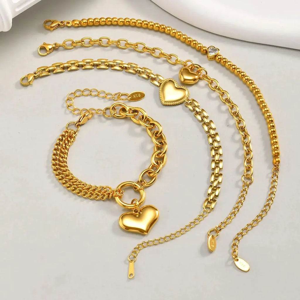 Vnox Heart Love Bracelet