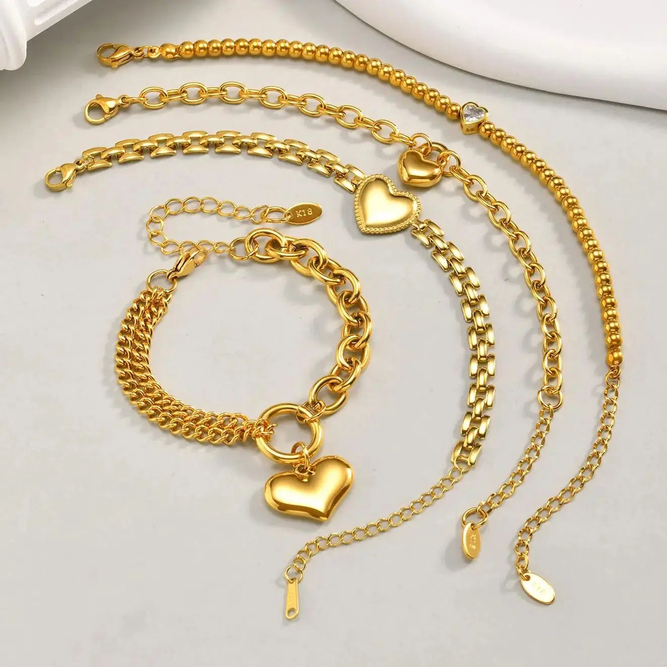 Vnox Heart Love Bracelet