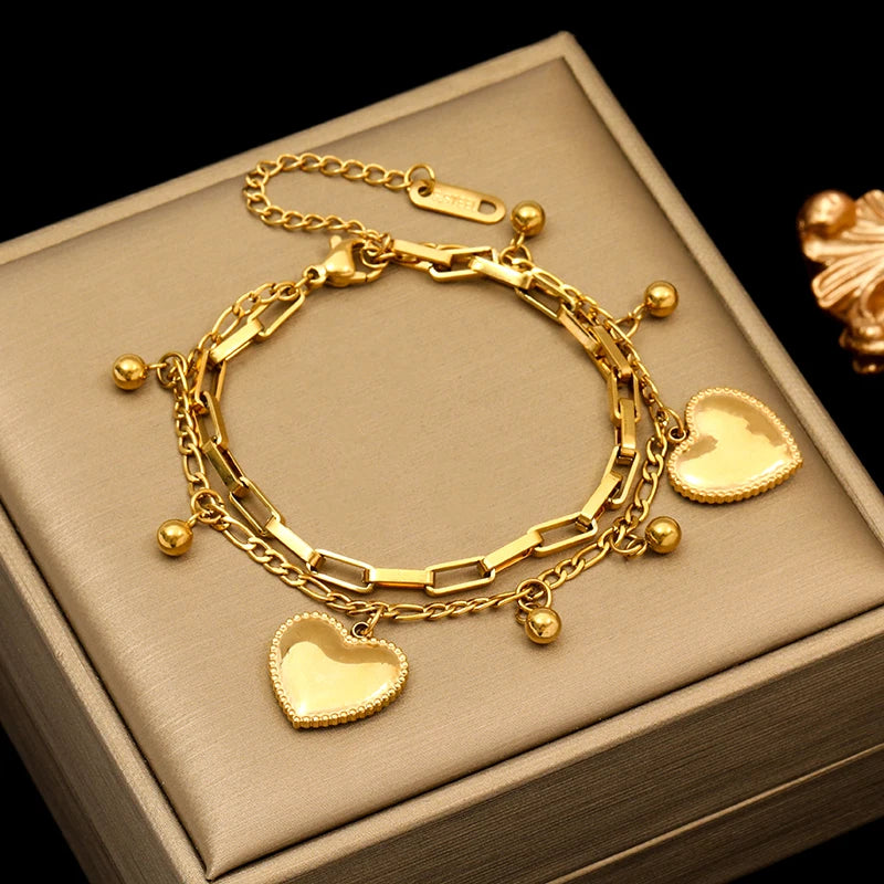 EILIECK Twisted Gold Bracelet
