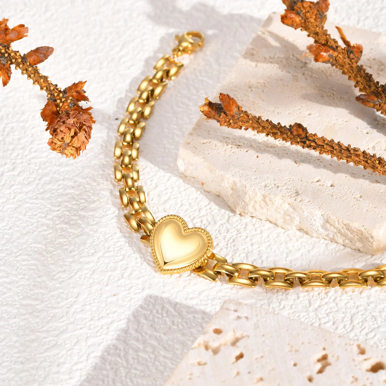 Vnox Heart Love Bracelet