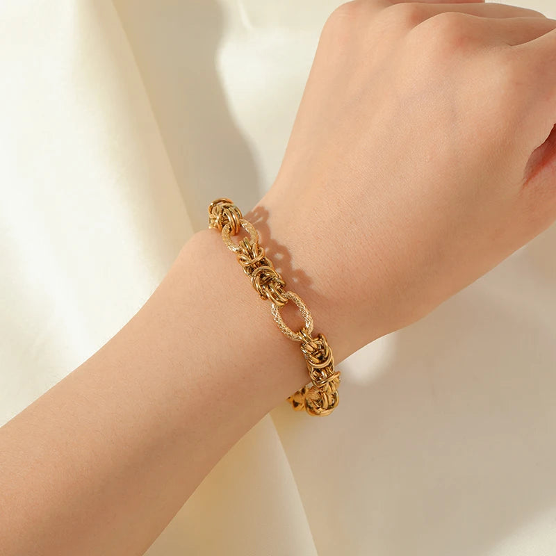 EILIECK Twisted Gold Bracelet